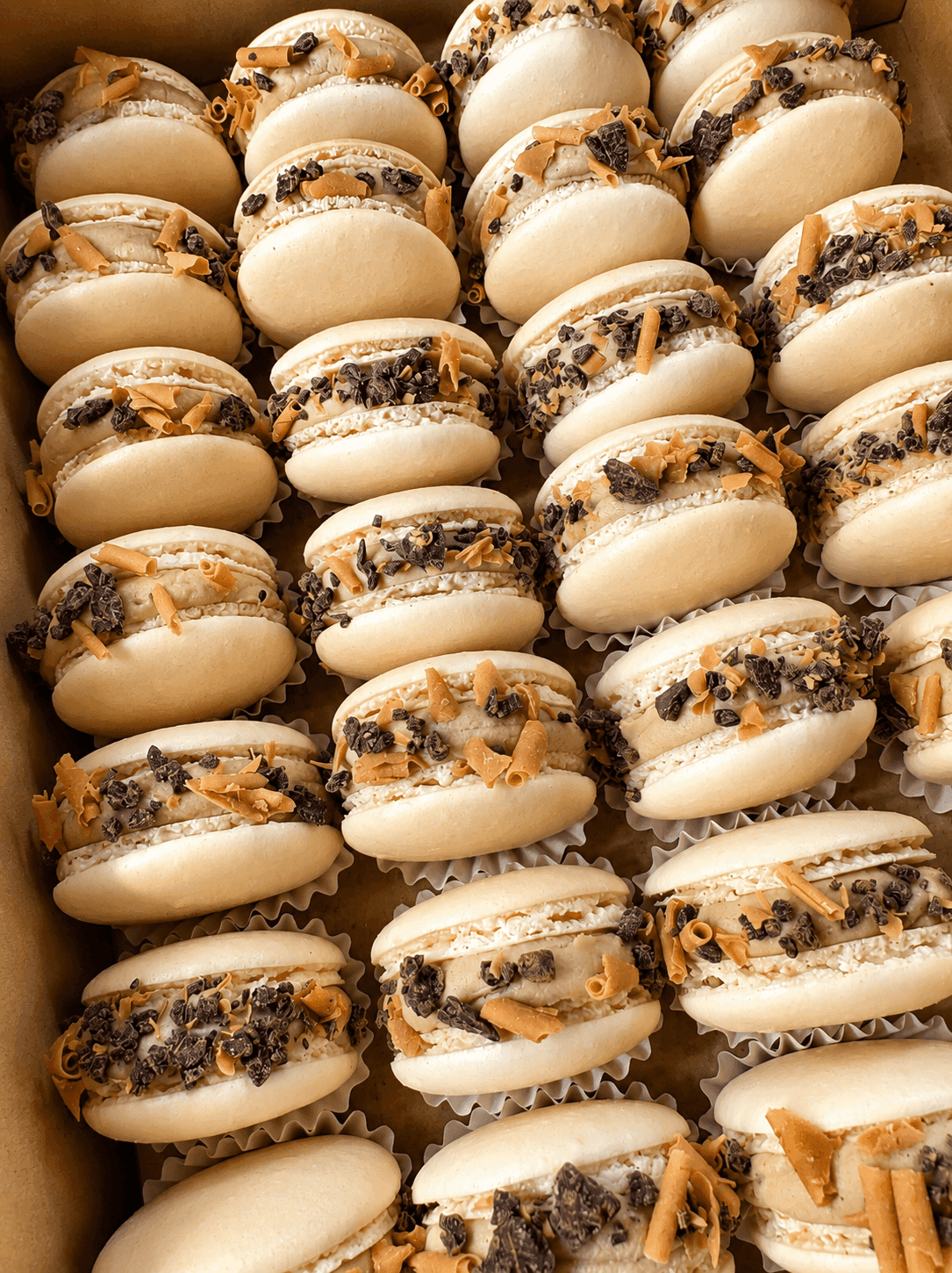 Karamel & Baileys makronky