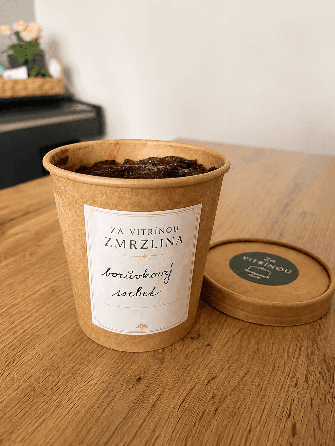Borůvkový sorbet