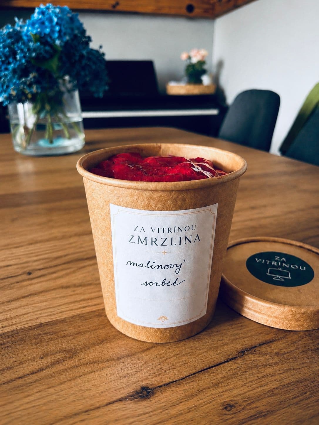 Malinový sorbet